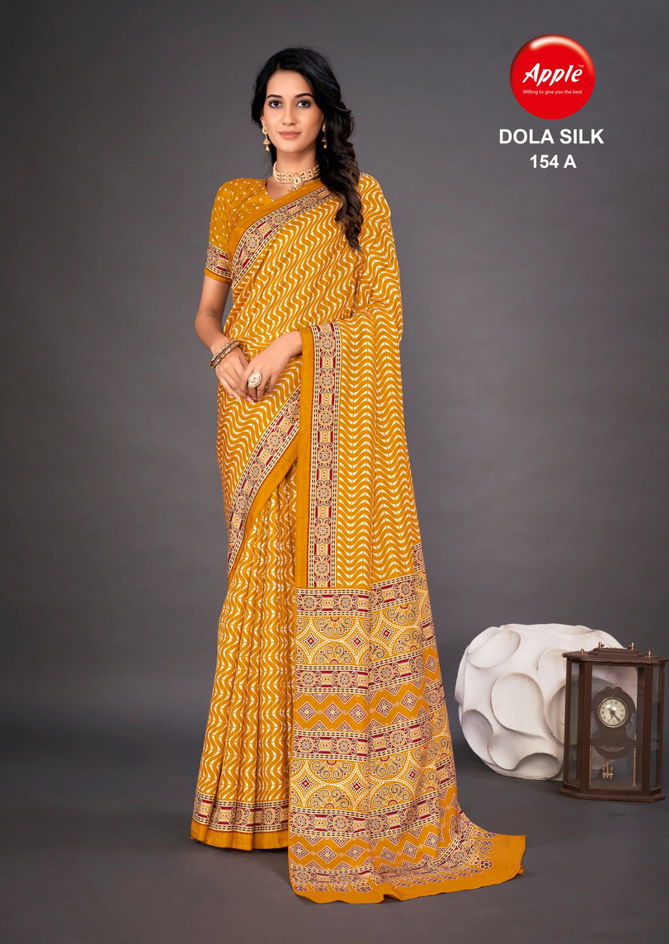 Dola Silk Vol 154 By Apple Daily Wear Saree Catalog
